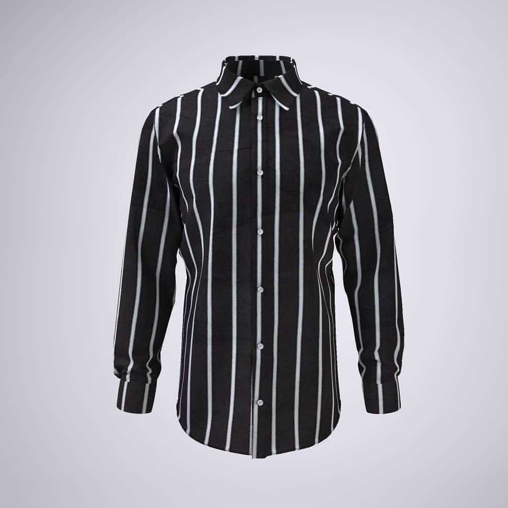 Striped formal shirt