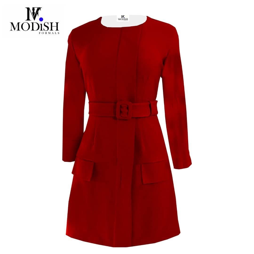 Red corporate dress