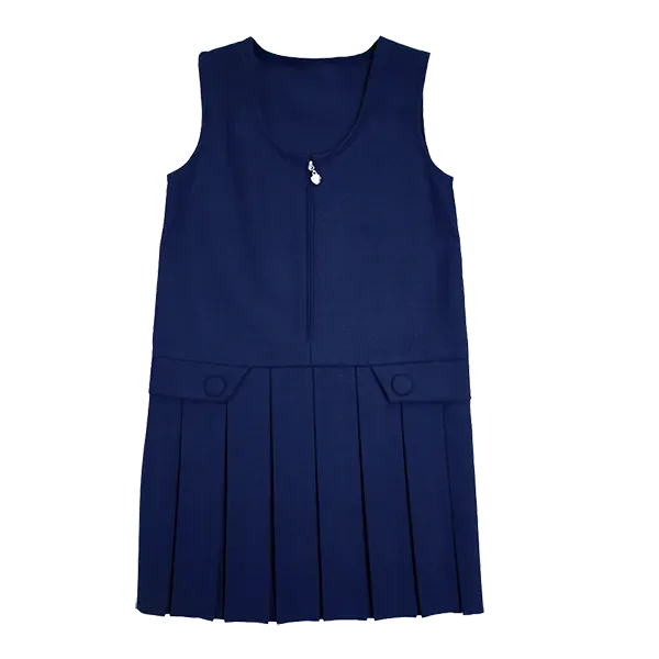 Zip-front pinafore