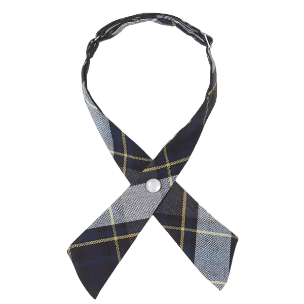 Cross tie — blue & gold
